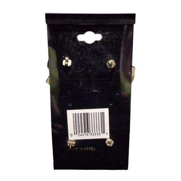 Jennifer Ashley Earring Set, Vintage Bow & Pink Gem - Picture 3 of 3